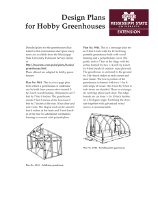 IS0941 Design Plans for Hobby Greenhouses