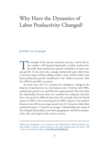 Why Have the Dynamics of Labor Productivity Changed?