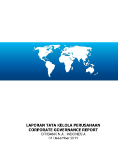 laporan tata kelola perusahaan corporate governance report