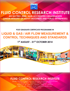 FCRI India - Fluid Control Research Institute