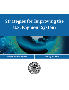 Strategies for Improving the US Payment System