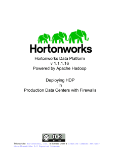 Deploying HDP In Production Data Centers with Firewalls