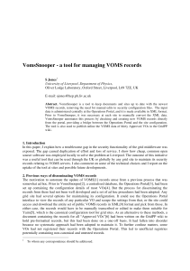 VomsSnooper - a tool for managing VOMS records