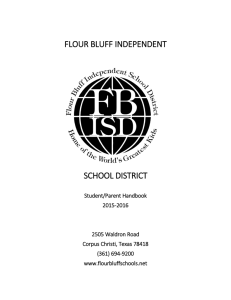 District Student Handbook - Flour Bluff Independent School District