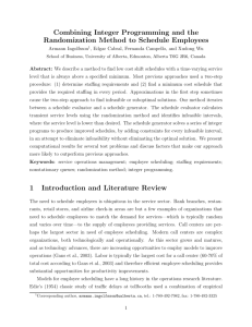 Combining Integer Programming and the Randomization Method to