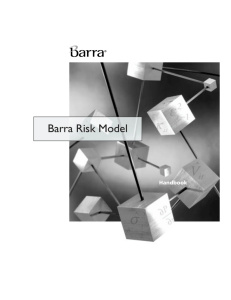 Barra Risk Model Handbook