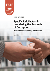 Specific Risk Factors in the Laundering of Proceeds of Corruption