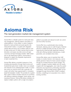 Axioma Risk: The Next Generation Risk Management System