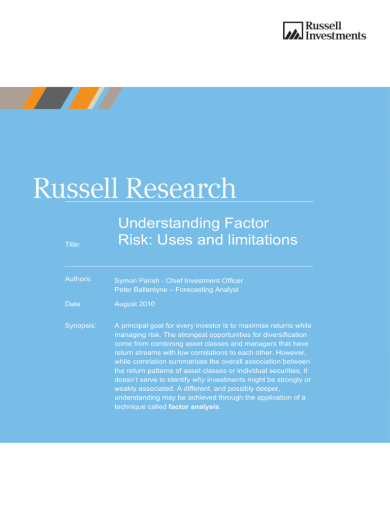 understanding-factor-risk-uses-and-limitations