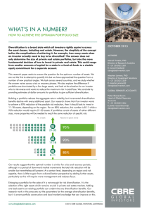 what's in a number? - CBRE Global Investors