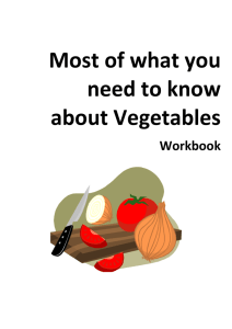 Vegetables - Hospitality Information Centre