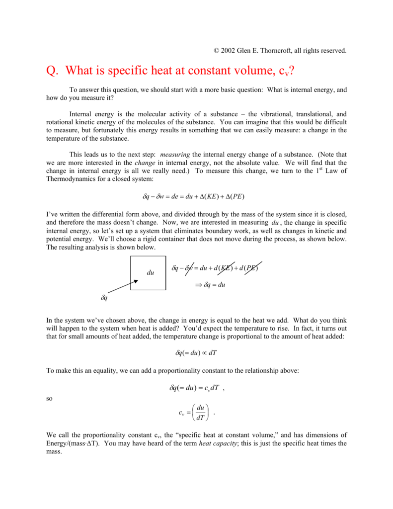 q-what-is-specific-heat-at-constant-volume-cv-what-does-cv-mean