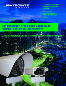 LightPointe AireBridge Software Defined SD-FSO Lasers