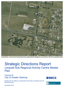 Strategic Directions Report