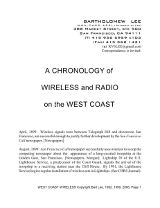 West - California Historical Radio Society