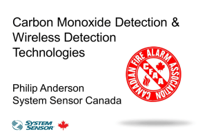 Carbon Monoxide Detection & Wireless Detection Technologies