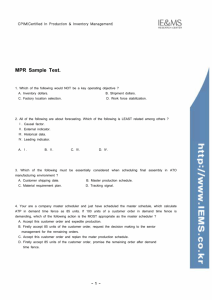 MPR Sample Test.