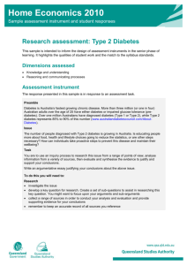 Research assessment: Type 2 Diabetes