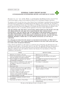 Bonds and Discount Notes - Federal Farm Credit Banks Funding