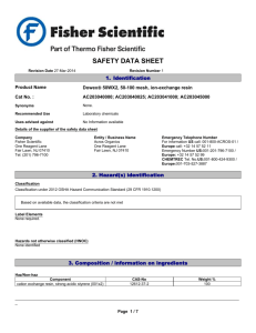 safety data sheet - Department of Geography & Environmental