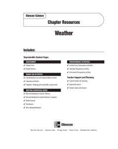 Chapter 5 Resource: Weather