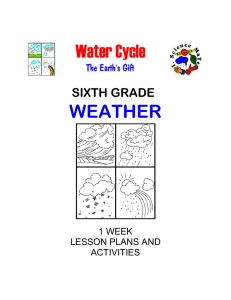 Sixth Grade Weather - Math/Science Nucleus