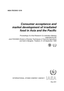 Consumer acceptance and market development