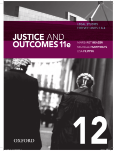 JUSTICE AND OUTCOMES 11e - Oxford University Press
