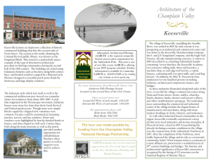 Keeseville handout - Adirondack Architectural Heritage