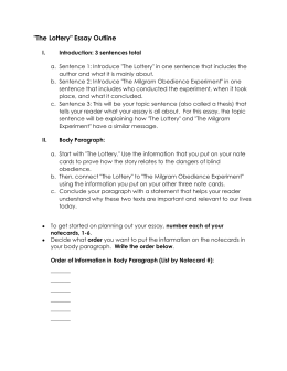 Literary Analysis Introduction