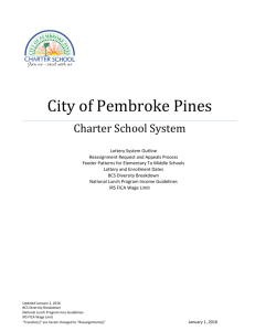 Lottery Outline - City of Pembroke Pines Charter School