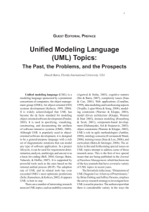 Unified Modeling Language (UML) Topics