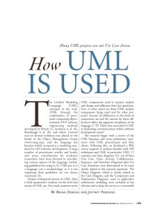 Many UML projects are not Use Case driven.