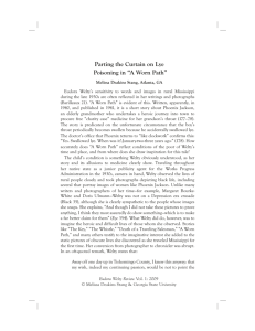 Parting the Curtain on Lye Poisoning in “A Worn Path”