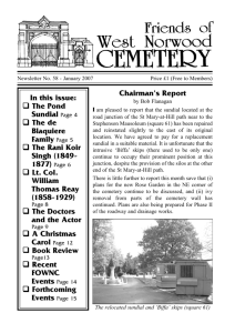58, January 2007 - Friends of West Norwood Cemetery