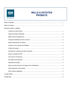 probate wills & estates