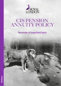 cis pension annuity policy