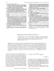 Mechanism of the Cannizzaro reaction