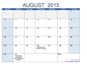 2015-16 Academic Affairs Calendar