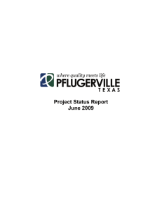 Project Status Report June 2009