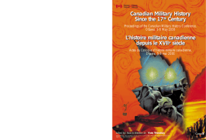 Canadian Military History Since the 17th Century