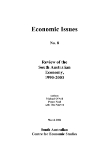 Economic Issues - University of Adelaide