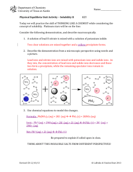 lab report solubility sample