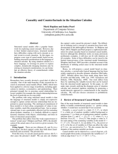 Causality and Counterfactuals in the Situation Calculus