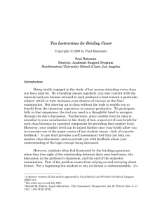 reading and briefing cases