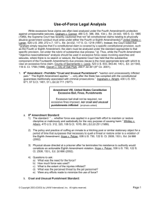 Use of Force Legal Analysis