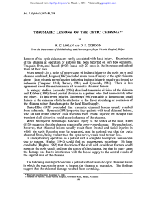 TRAUMATIC LESIONS OF THE OPTIC CHIASMA*t