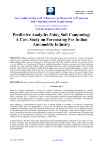 Predictive Analytics Using Soft Computing