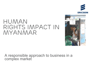 Human Rights impact Assessment Myanmar