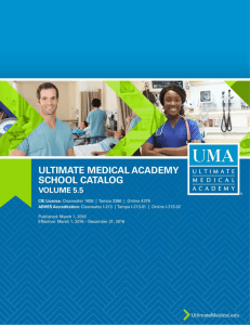 UMA Catalog () - Ultimate Medical Academy